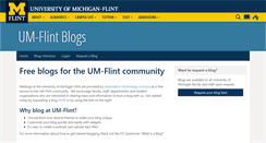 Desktop Screenshot of blogs.umflint.edu
