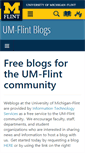 Mobile Screenshot of blogs.umflint.edu