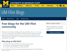 Tablet Screenshot of blogs.umflint.edu